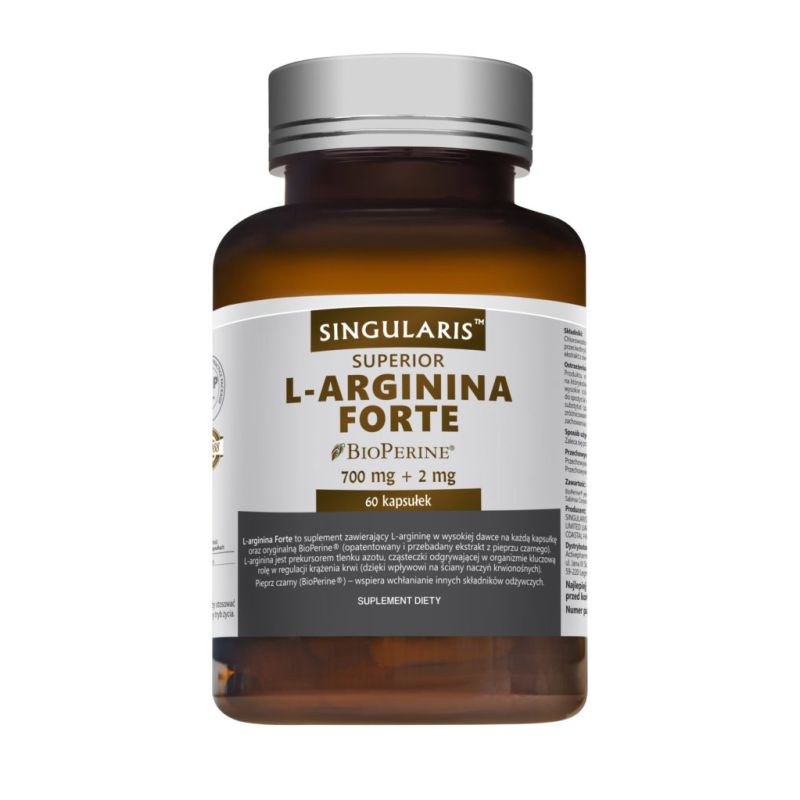 Singularis Superior L Arginina Forte 700 mg 60 kapsułek opinie cena