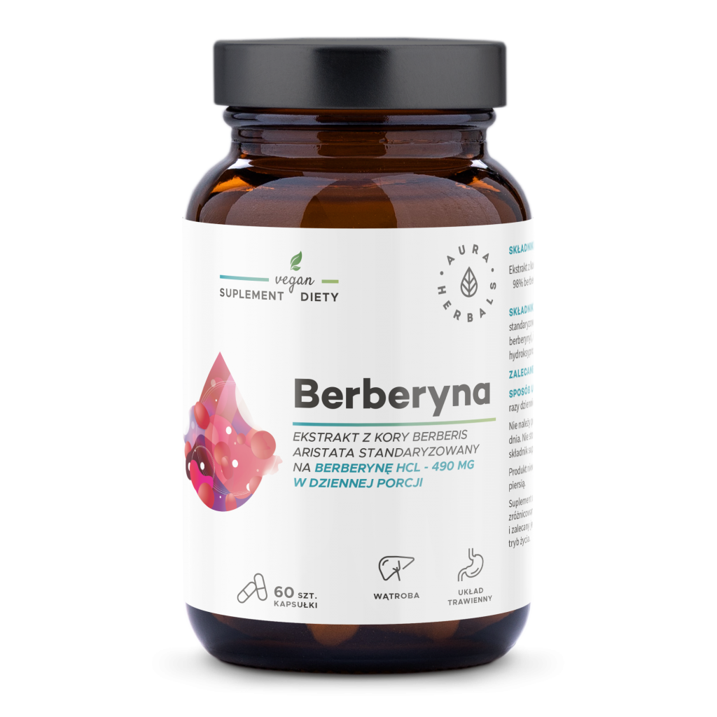 Aura Herbals Berberyna 490 mg 60 kapsułek