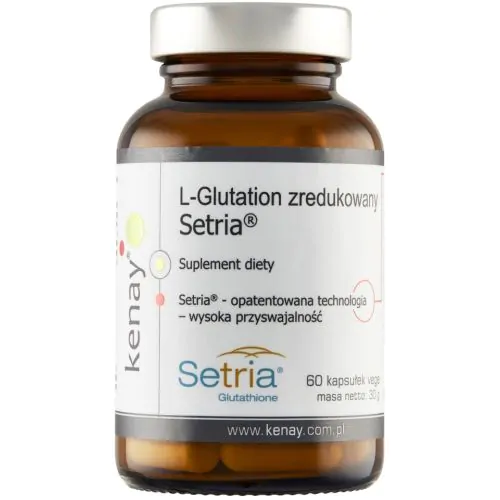 glutathione cena Kenay L-Glutation zredukowany Setria 60 kapsułek - opinie, cena