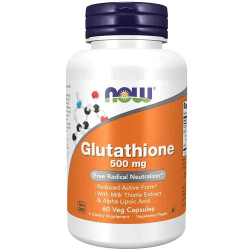 NOW Foods Glutathione with Milk Thistle Extract & ALA 500mg 60 vege kapsułek