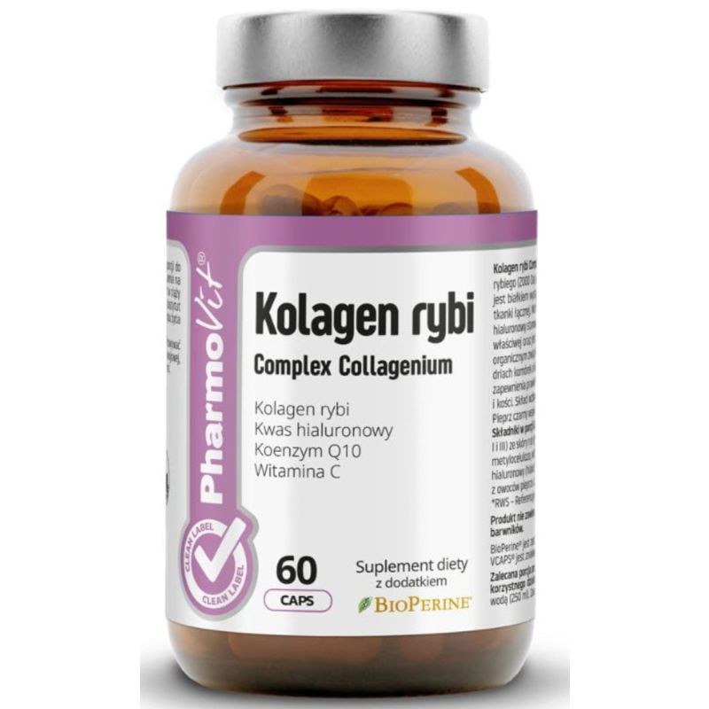 Коллаген PharmoVit Complex Collagenium, рыбный, гидролизованный, 60 капсул