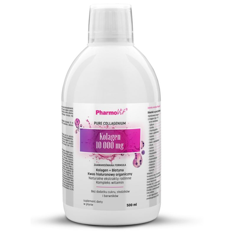 Коллаген PharmoVit ZF 10 000 мг, говяжий, гидролизованный, жидкий, 500 мл