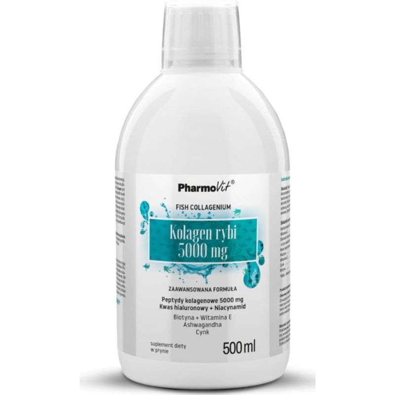 Коллаген PharmoVit 5000 мг, рыбный, жидкий, вкус лимона, 500 мл