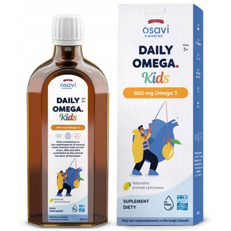 Омега-3 для детей Osavi Daily Omega Kids 800 мг, вкус лимона, 250 мл