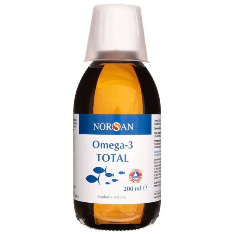 Омега-3 Norsan Total, рыбий жир с витамином D3, натуральный вкус, 200 мл