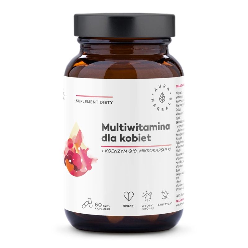 Мультивитамины для женщин Aura Herbals, в микрокапсулах, 60 капсул