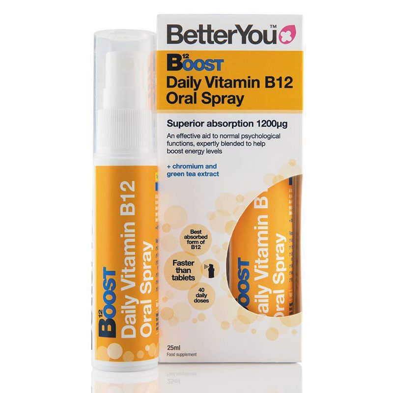 Витамин B12 BetterYou Boost, метилкобаламин, спрей, 25 мл