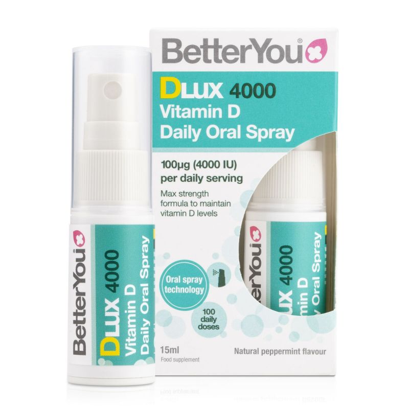 Витамин D BetterYou DLux 4000 Daily 4000 МЕ, мята, спрей, 15 мл