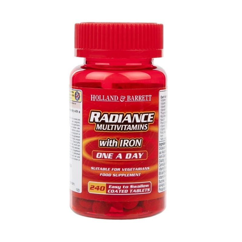 Holland & Barrett Radiance multi witamin i Iron one a day 240t