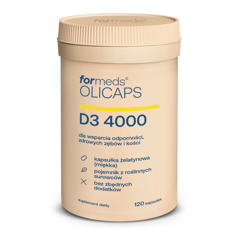 Витамин D3 Formeds Olicaps D3 4000 МЕ, из ланолина, капсулы с маслом
