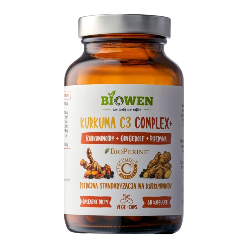 Biowen Kurkuma C3 Complex+ 60 kapsułek - opinie, cena | mybionic.pl
