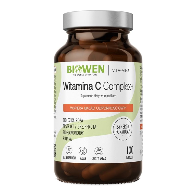 Витамин C Biowen C Complex+, с экстрактом грейпфрута, 100 капсул