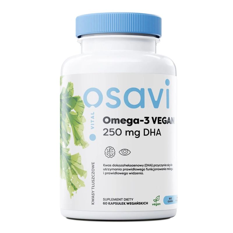 Омега-3 Osavi Vital, DHA 250 мг, 60 мягких капсул
