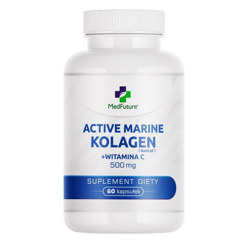 Коллаген MedFuture Active Marine NatiCol, морской, с витамином C, 60 капсул