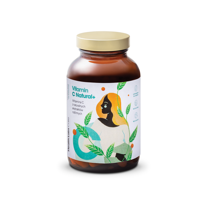 Витамин C Health Labs Care Vitamin C Natural+, с ацеролой и каму-каму, 120 капсул