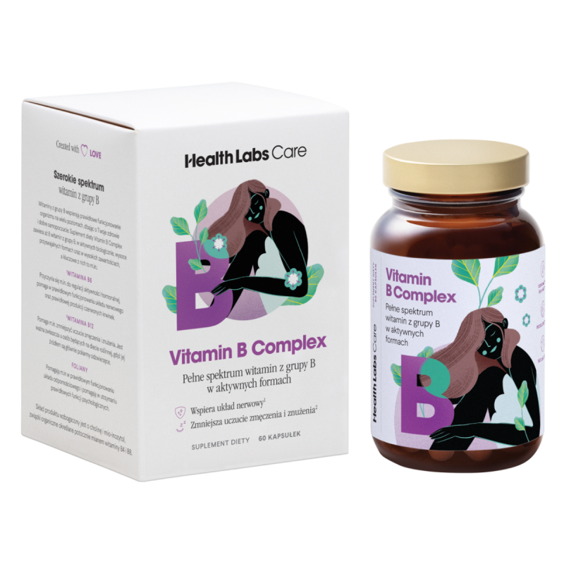 Витамины группы B Health Labs Care Vitamin B Complex, с холином и инозитолом, 60 капсул