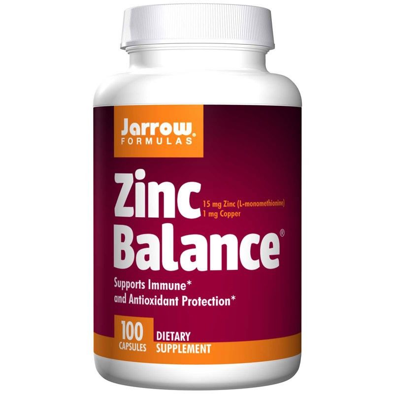 Цинк Jarrow Formulas Zinc Balance 15 мг, с медью 1 мг, 100 капсул