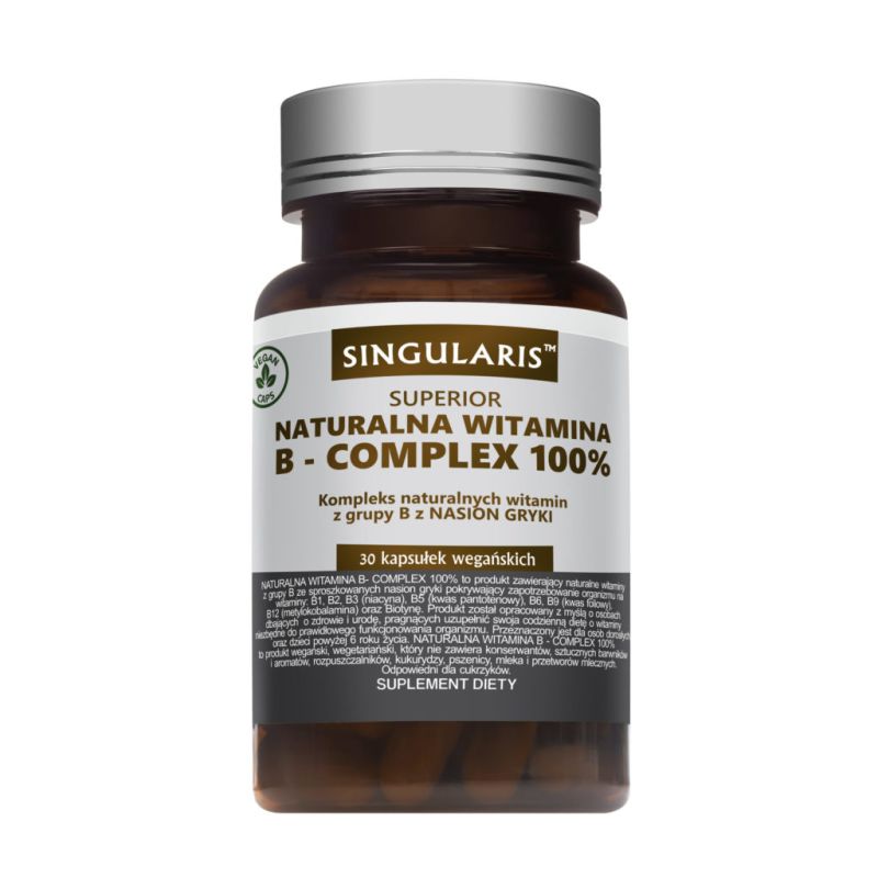 Витамины группы B Singularis Superior B-Complex, натуральные, 30 капсул