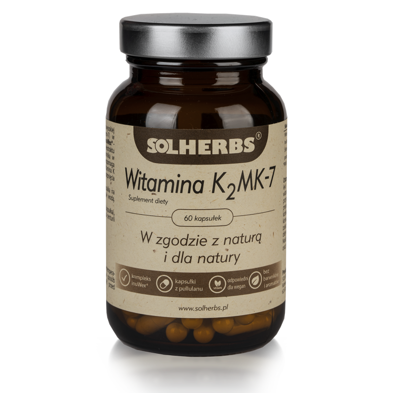 Витамин K2 Solherbs MK-7, 60 капсул