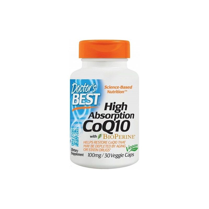 Doctor's Best High Absorption Koenzym Q10 z piperyną 100mg 30 kapsułek ...