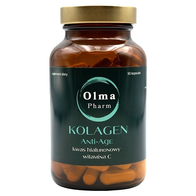 Коллаген Olma Pharm Kolagen Anti-Age, с гиалуроновой кислотой и витамином C, 90 капсул