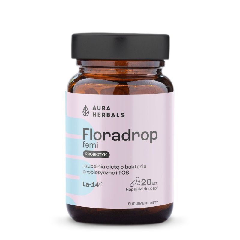 Пробиотик для женщин Aura Herbals Floradrop Femi, 20 капсул
