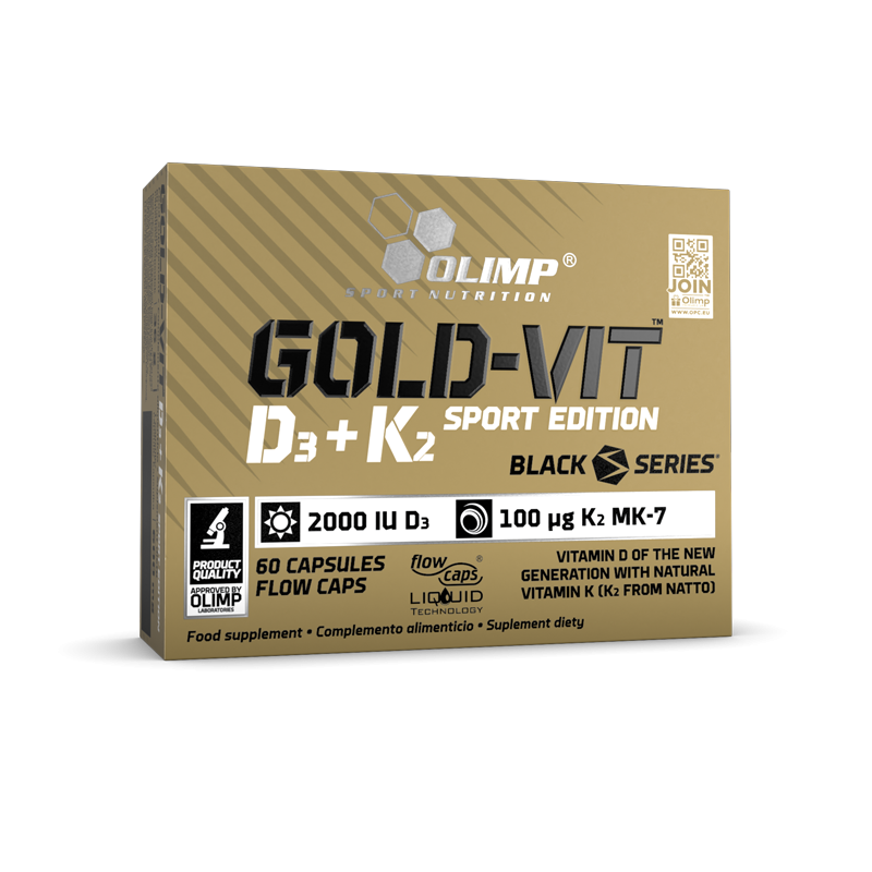 Омега-3 с витаминами D3, E и K Olimp Gold Omega 3 D3 + K2 Sport Edition, 60 капсул