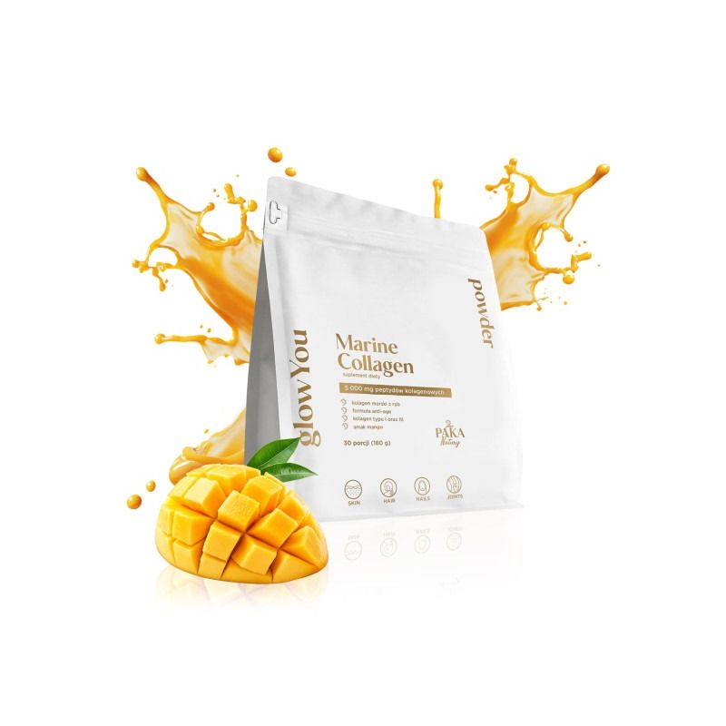 Коллаген Paka Natury glowYou 5000 мг, морской, вкус манго, 180 г