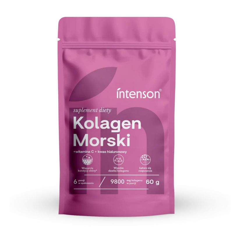 Коллаген Intenson Kolagen Morski, с витамином C и гиалуроновой кислотой, порошок, 60 г