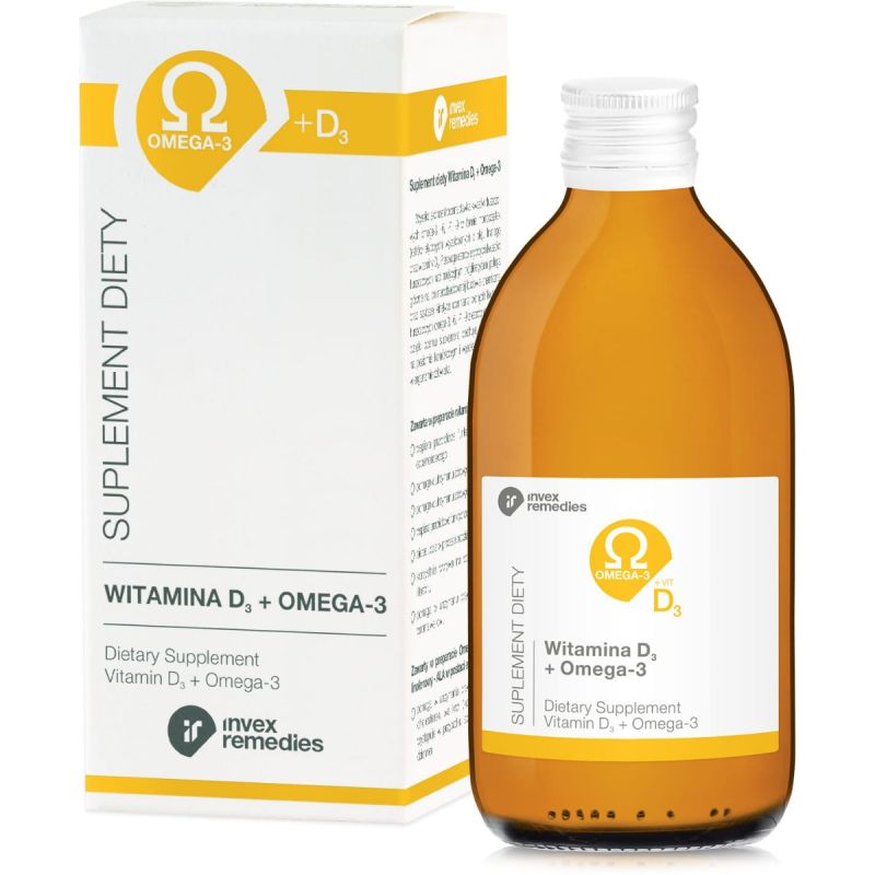 Витамин D3 Invex Remedies, с омега-3, жидкость, 300 мл