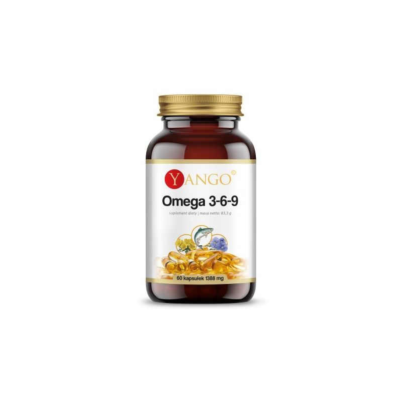 Омега-3-6-9 Yango 1000 мг, с витамином E, 60 капсул