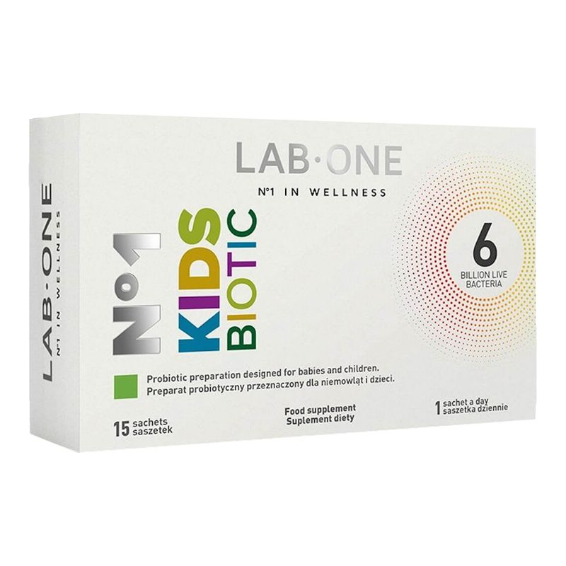 Пробиотик LAB ONE N°1 KidsBiotic, для младенцев и детей, 15 саше