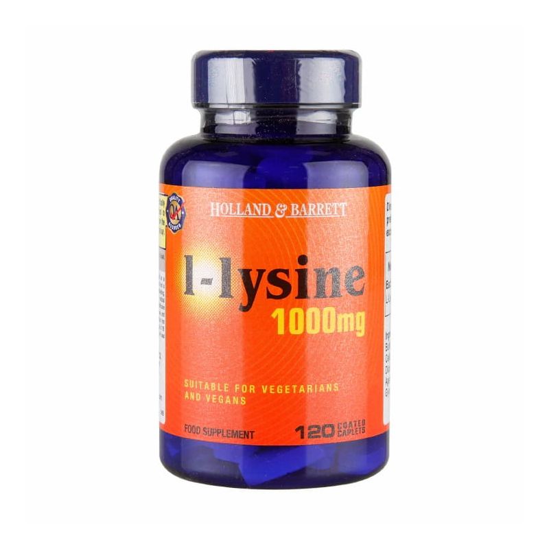 Holland & Barrett LLysine 1000mg 120 tabletek opinie, cena mybionic.pl