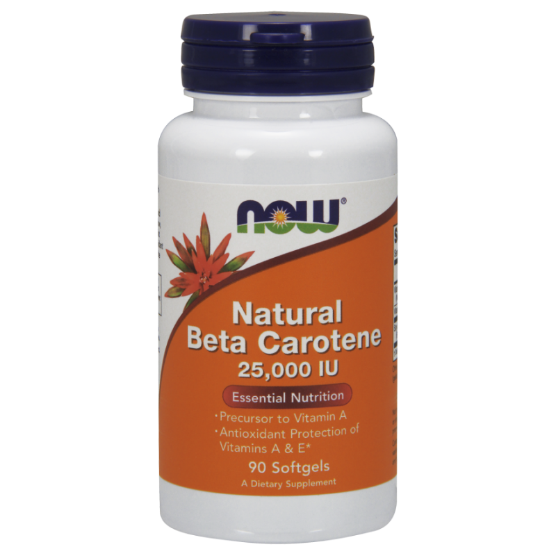 Now Foods Beta Karoten 25 000 IU 90 kapsułek opinie, cena mybionic.pl