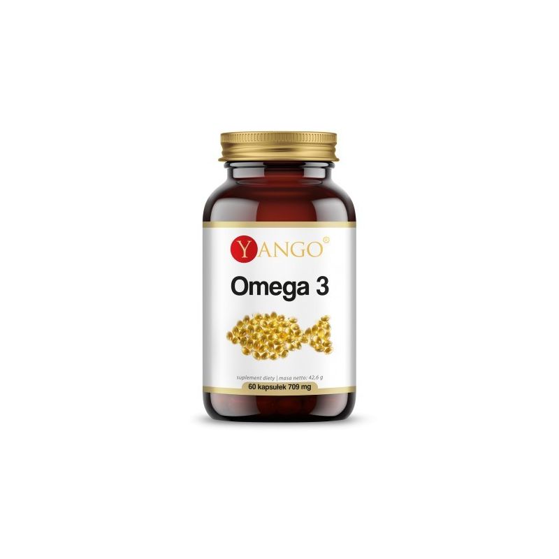 Омега-3 Yango 500 мг, EPA и DHA, с витамином E, 60 капсул