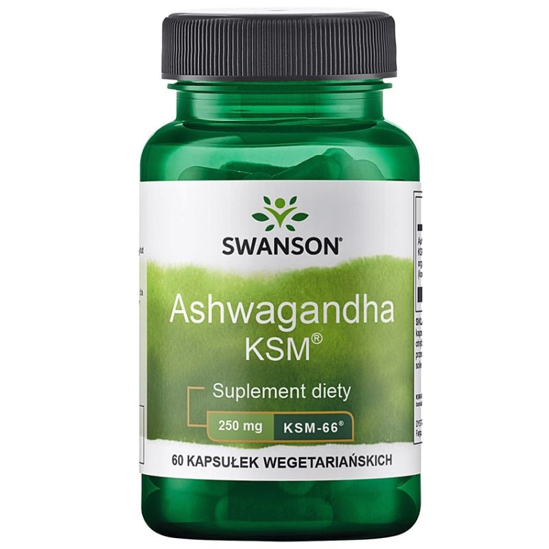 Ашваганда Swanson KSM-66 250 мг, 60 капсул
