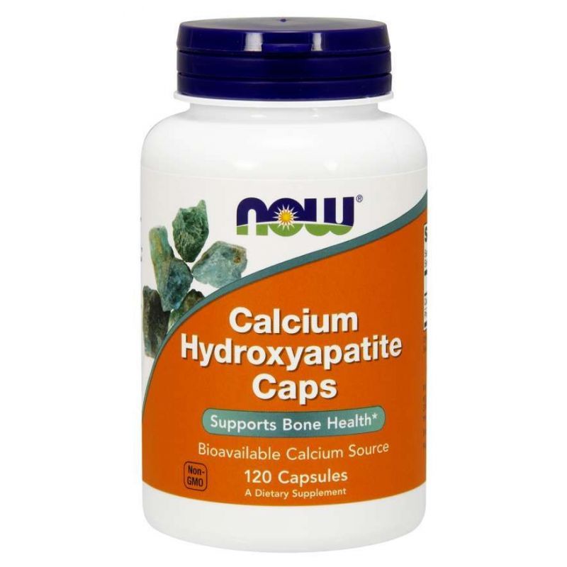 Кальций NOW Foods Calcium Hydroxyapatite, с фосфором, 120 капсул