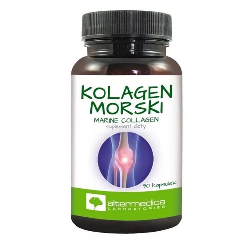 Морской коллаген Alter Medica Marine Kolagen, гидролизованный, с экстрактом ацеролы, 90 капсул