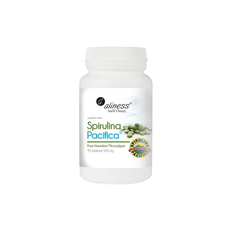 Спирулина Aliness Spirulina Pacifica 500 мг, органическая, 90 таблеток