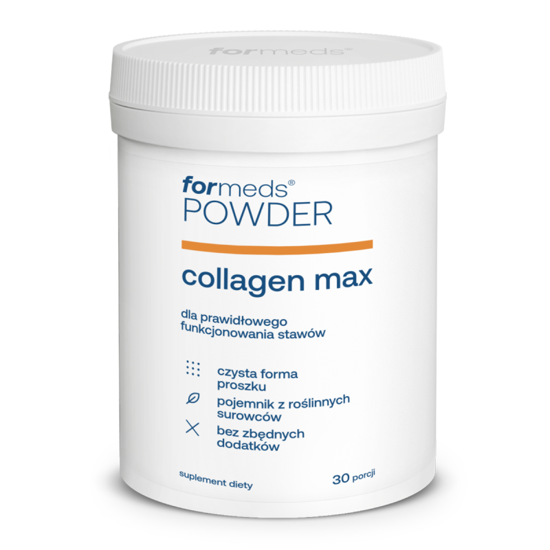 Коллаген ForMeds Powder Collagen Max, с витаминами C, D, K и гиалуроновой кислотой, порошок