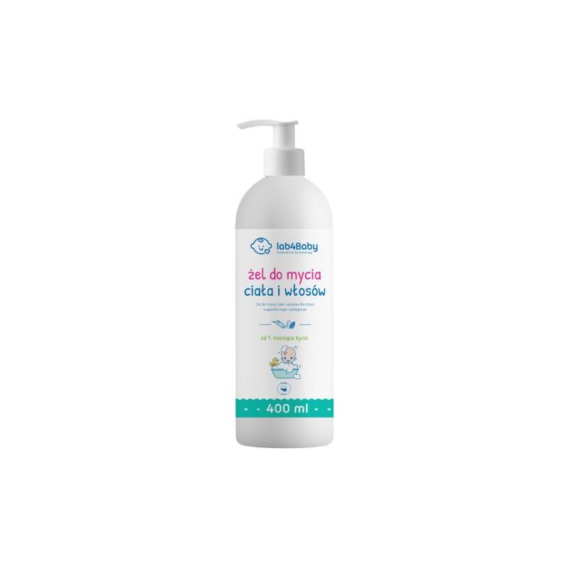 Гель для мытья тела и волос Alg Pharma lab4Baby, 400 мл
