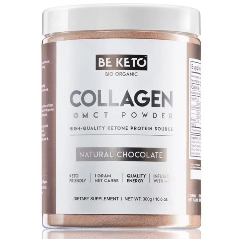 Коллаген BeKeto Keto, с маслом MCT, шоколад, порошок, 300 г