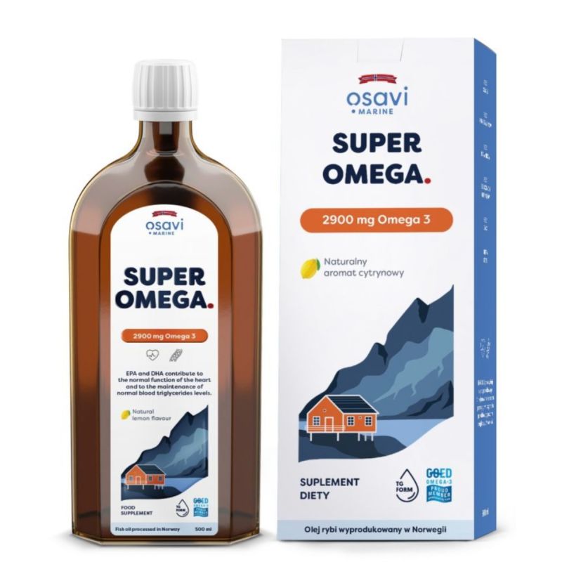 Омега-3 Osavi Super Omega 3 Marine 2900 мг, вкус лимона, 500 мл