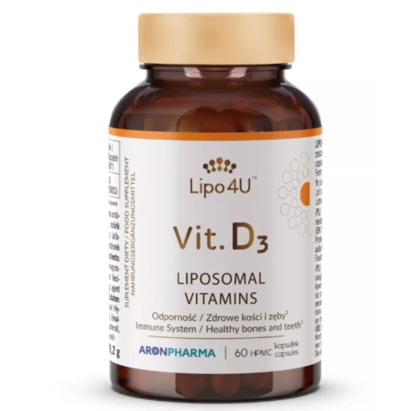 Витамин D3 Aronpharma Lipo 4U Vit. D3 50 мкг, липосомальный, 60 капсул