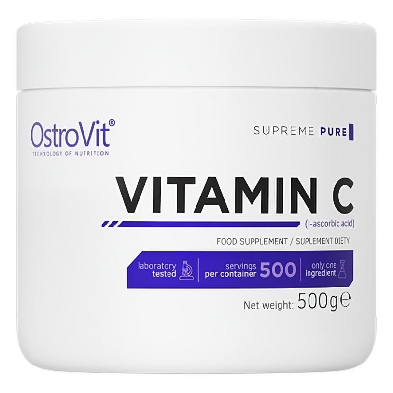 Витамин C OstroVit, аскорбиновая кислота, порошок, 500 г