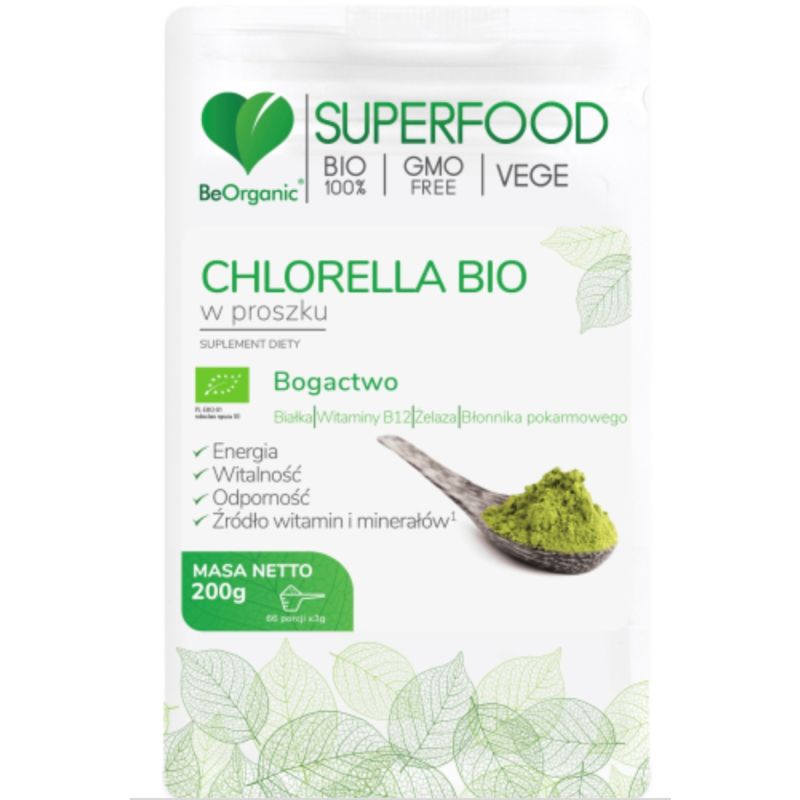 Хлорелла BeOrganic by Aliness Chlorella, порошок, 200 г