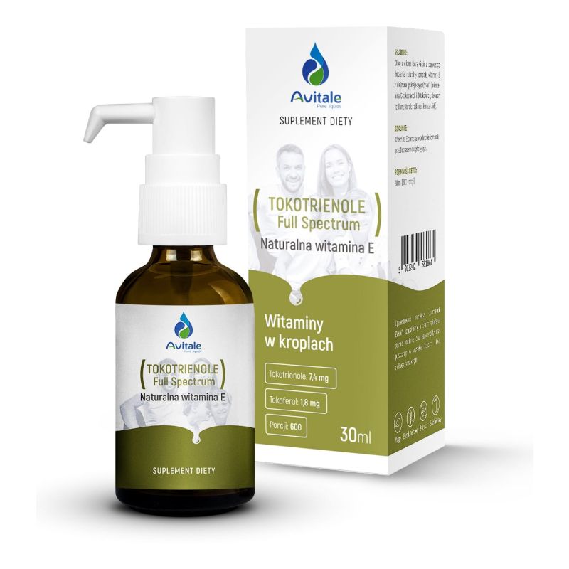 Витамин E Avitale by Aliness Tocotrienols Full Spectrum, натуральные токотриенолы, капли
