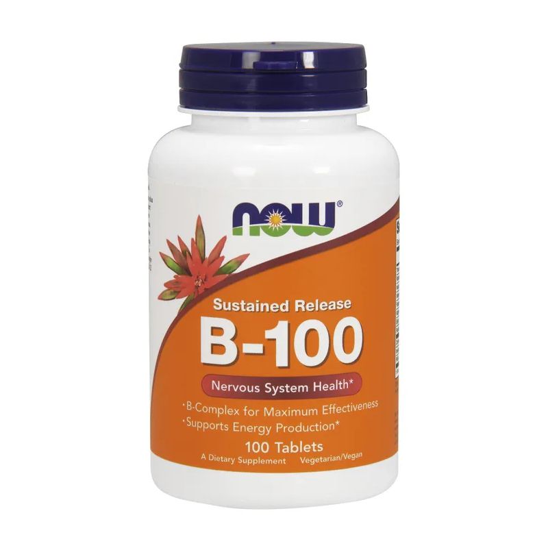 Витамины группы B Now Foods B-100, 100 таблеток