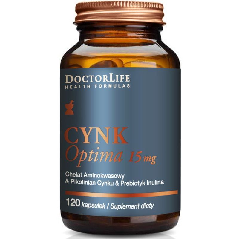 Цинк Doctor Life Optima 15 мг, с монолаурином, 120 капсул