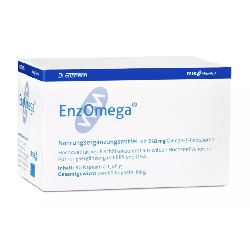 Омега-3 Mito-Pharma EnzOmega MSE 750 мг, рыбий жир, 60 капсул